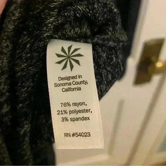 Athleta Malaga Dark Gray Heather Turtleneck Ruched Side Jersey Knit Dress Sz M - Picture 7 of 15